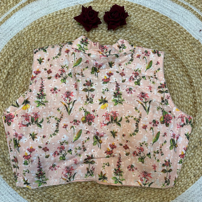 Cotton 38” Medium Sari Blouse Indian Saree Top B422