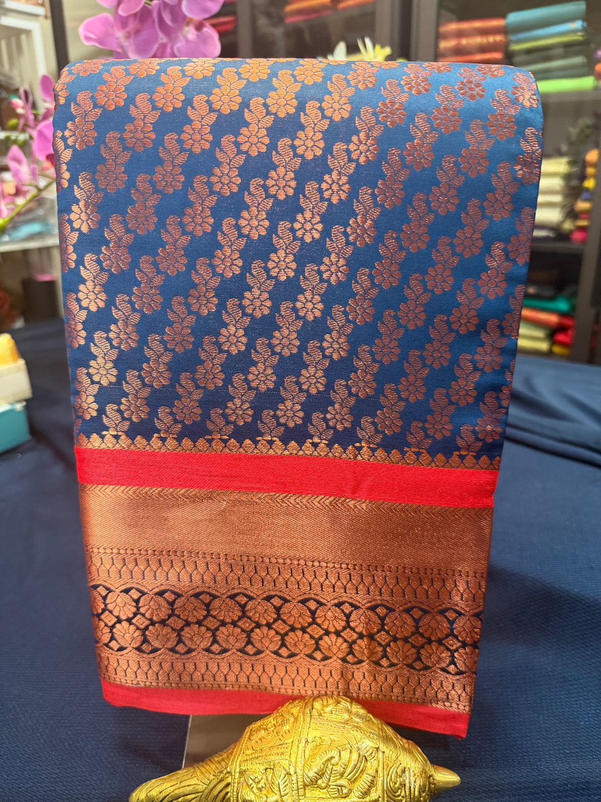 Sari Indian Bollywood Art Silk Teal Blue Diwali Saree Z13 Col 2