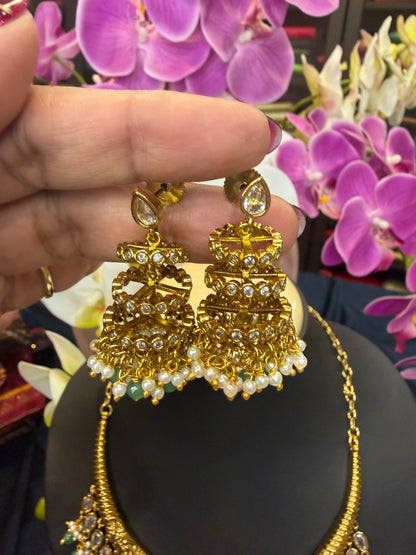 Premium Quality Indian Necklace & Earrings set Jewellery Set N102