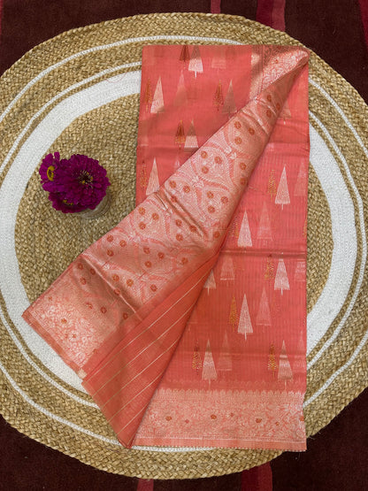 Orange Casual Sari Indian Saree S35