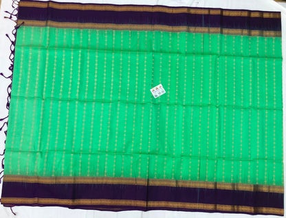 Vintage Retta Petta Pattu Soft Silk Saree Pure Silk Bridal Sari Green | SS24