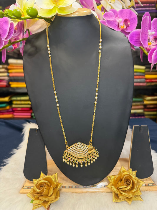 Impon Indian Necklace Multi Conch Sanku Pathakkam Haram N35