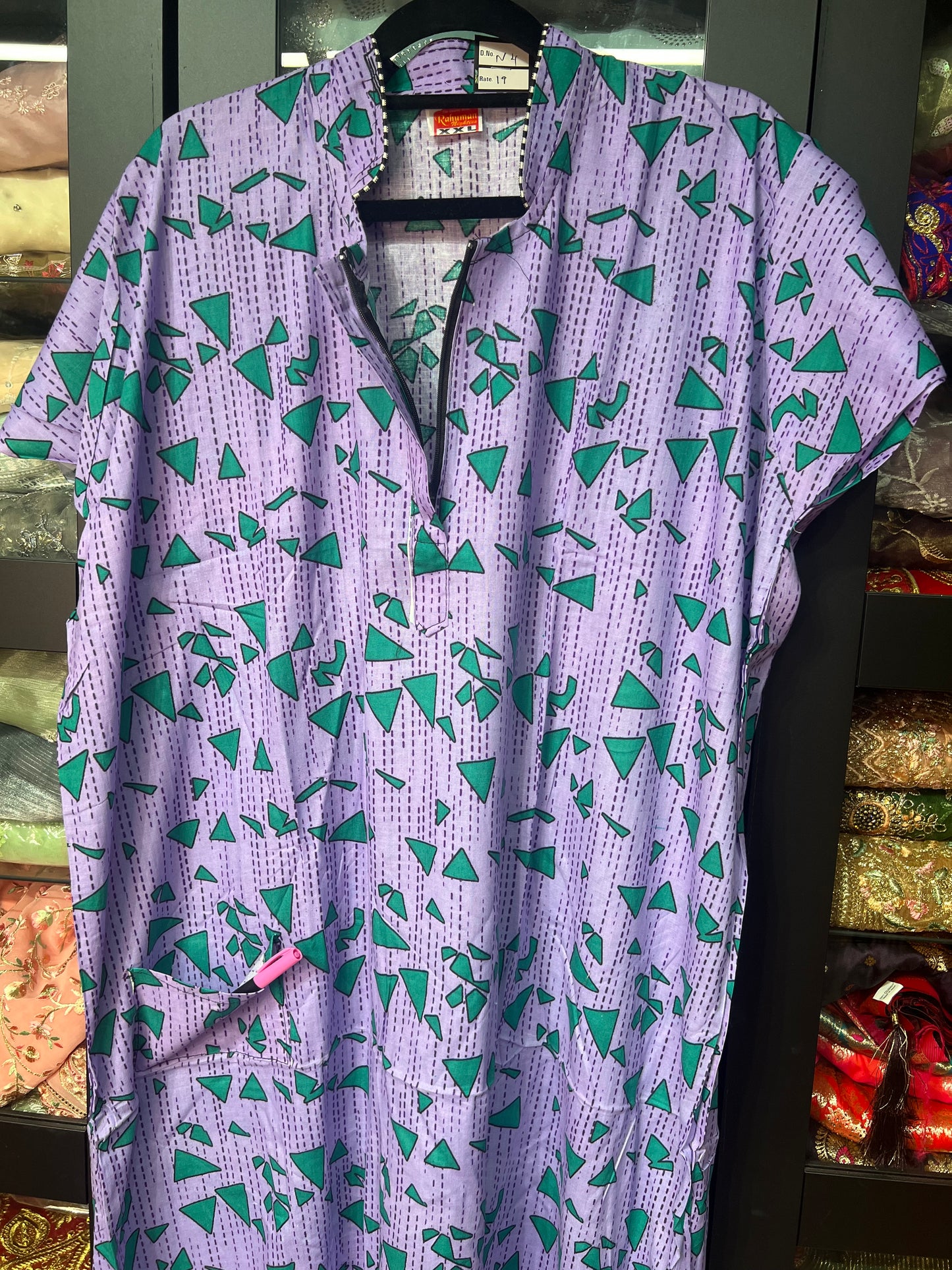 Free size Indian Cotton Nighty Nightgown NI4