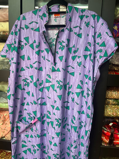 Free size Indian Cotton Nighty Nightgown NI4