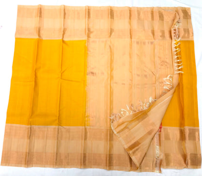 50/50 Blend Mix Kanchipuram Silk Saree Bridal Indian Kanjivaram Sari SPK352