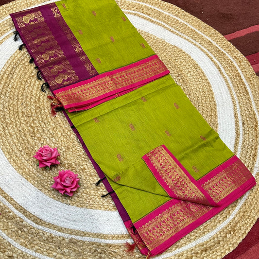 Kalyani Silk Cotton Sari South Indian Saree S140