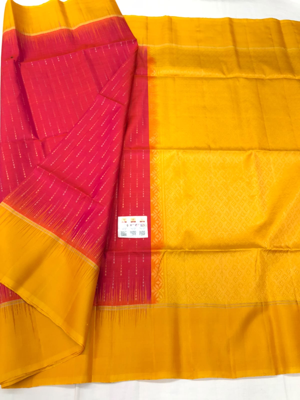 Kanchipuram Pattu Soft Silk Indian Saree Pure Silk Sari Yellow| SS30
