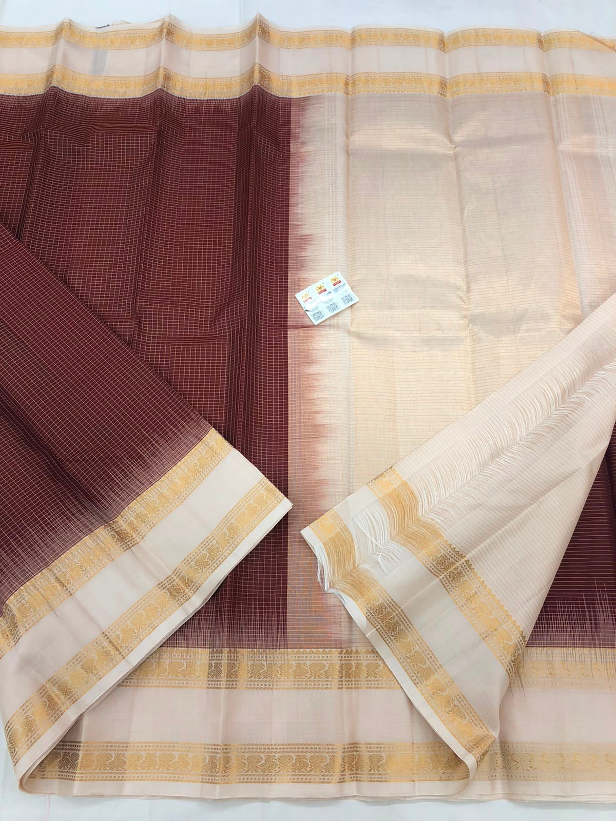 Kanchipuram Pure Silk Saree Bridal Indian Kanjivaram Sari SPK351