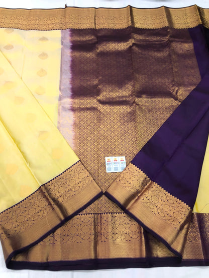 Kanchipuram Pure Silk Saree Bridal Indian Kanjivaram Sari SPK315