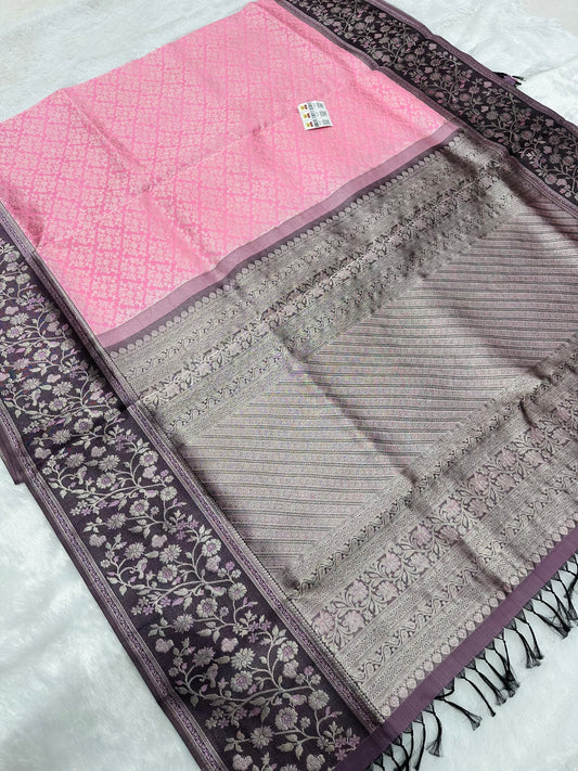Bridal Kanchipuram Meenakari Pure Silk Saree Kanjivaram Sari SPK479