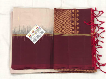 Kanchipuram Pattu Soft Silk Saree Pure Silk Bridal Sari | SS6