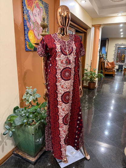 Free size Indian Cotton Nighty Nightgown NI1