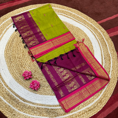 Kalyani Silk Cotton Sari South Indian Saree S140