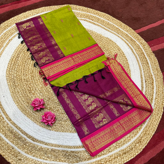 Kalyani Silk Cotton Sari South Indian Saree S140