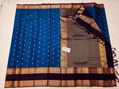 Kanchipuram Pure Silk Saree Bridal Indian Kanjivaram Sari SPK309