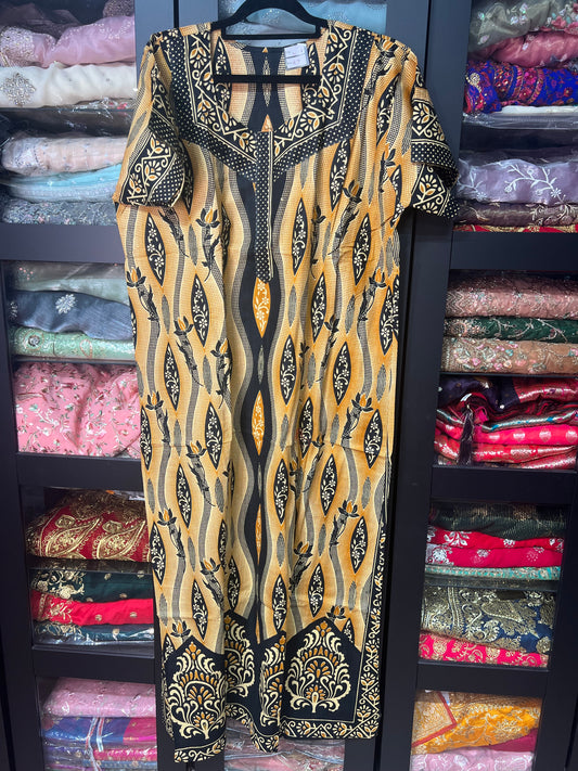 Free size Indian Cotton Nighty Nightgown NI17