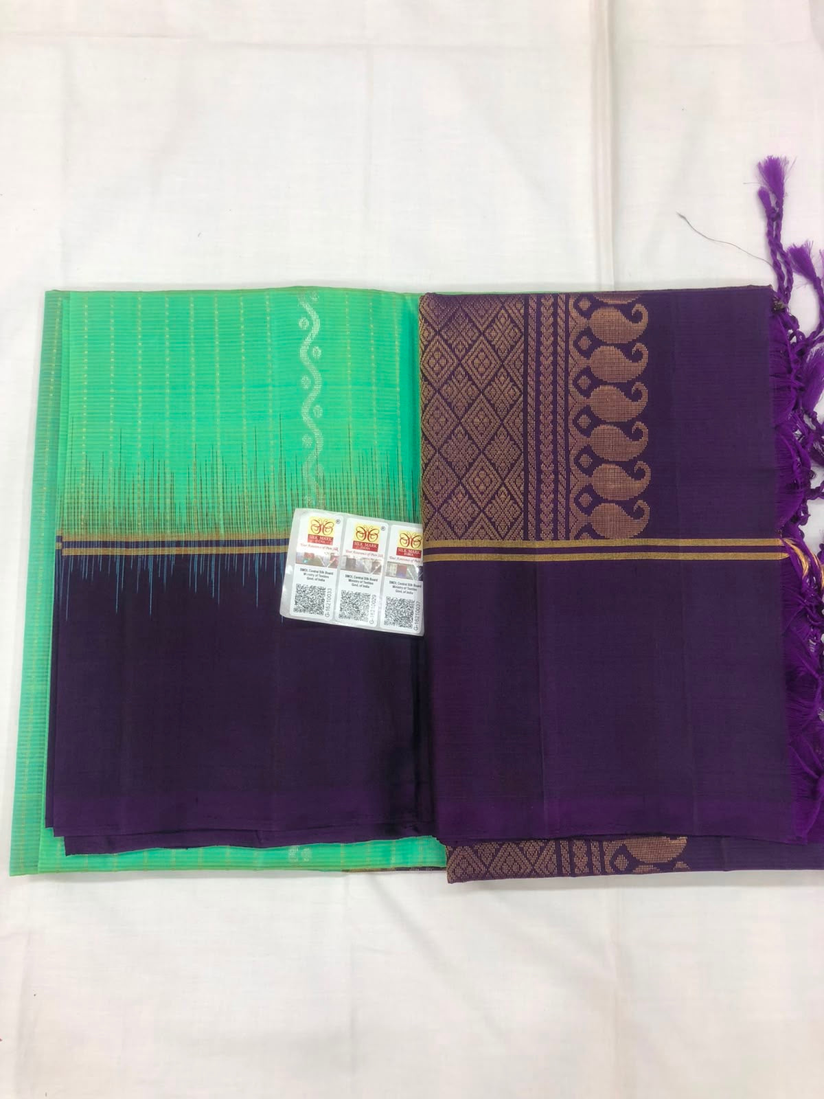 Pattu Soft Silk Indian Saree Pure Silk Sari Dark Green SS42