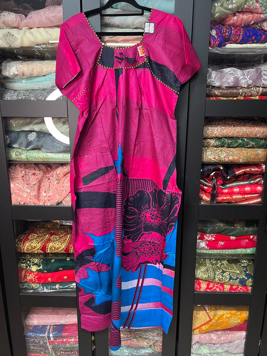 2XLsize Indian Cotton Nighty Nightgown NI35