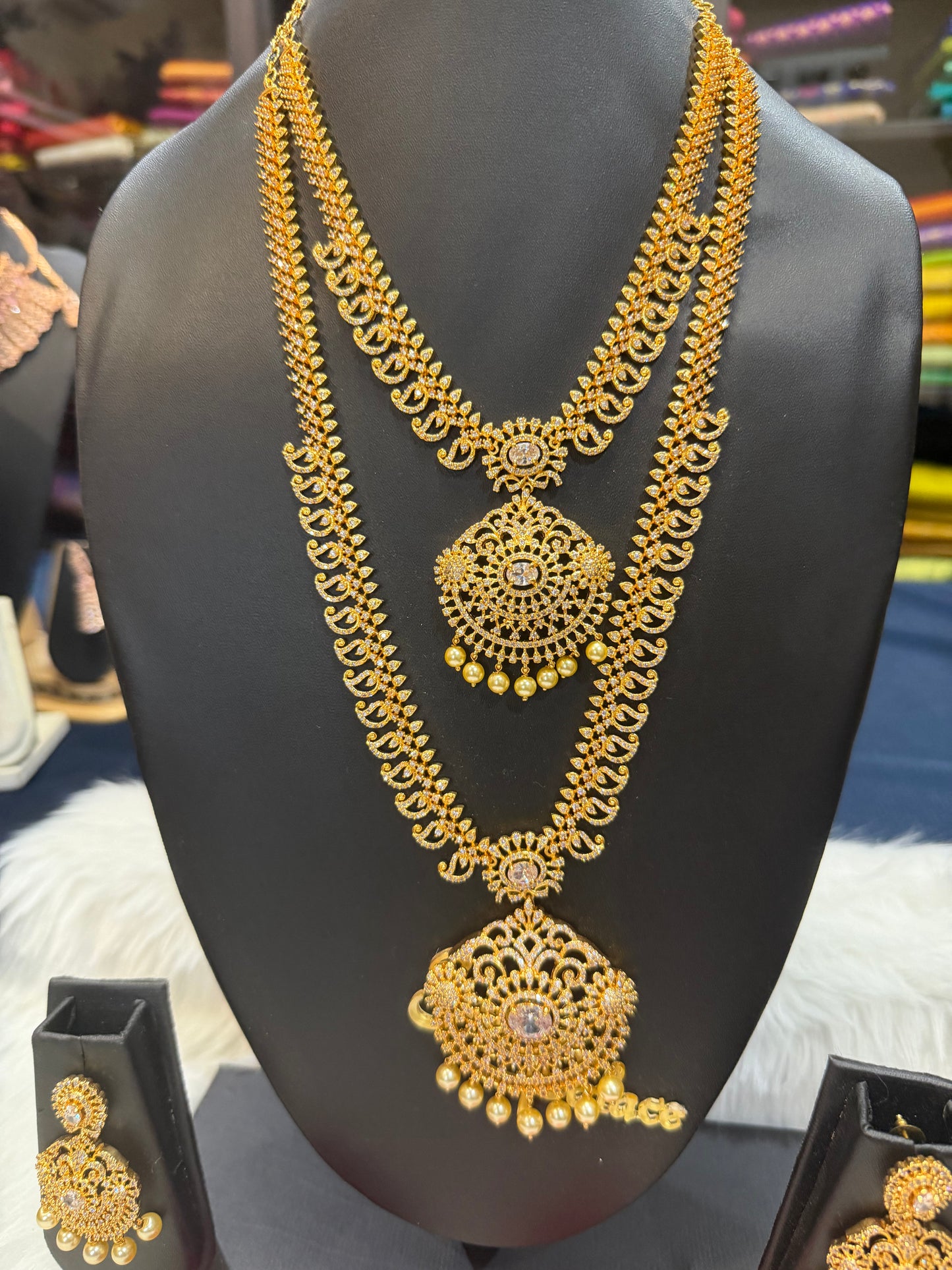 AD Indian Bridal Necklace set N3