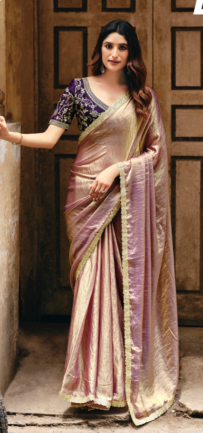 Indian Fancy Party wear Saree Fendi Silk Sari Green S137