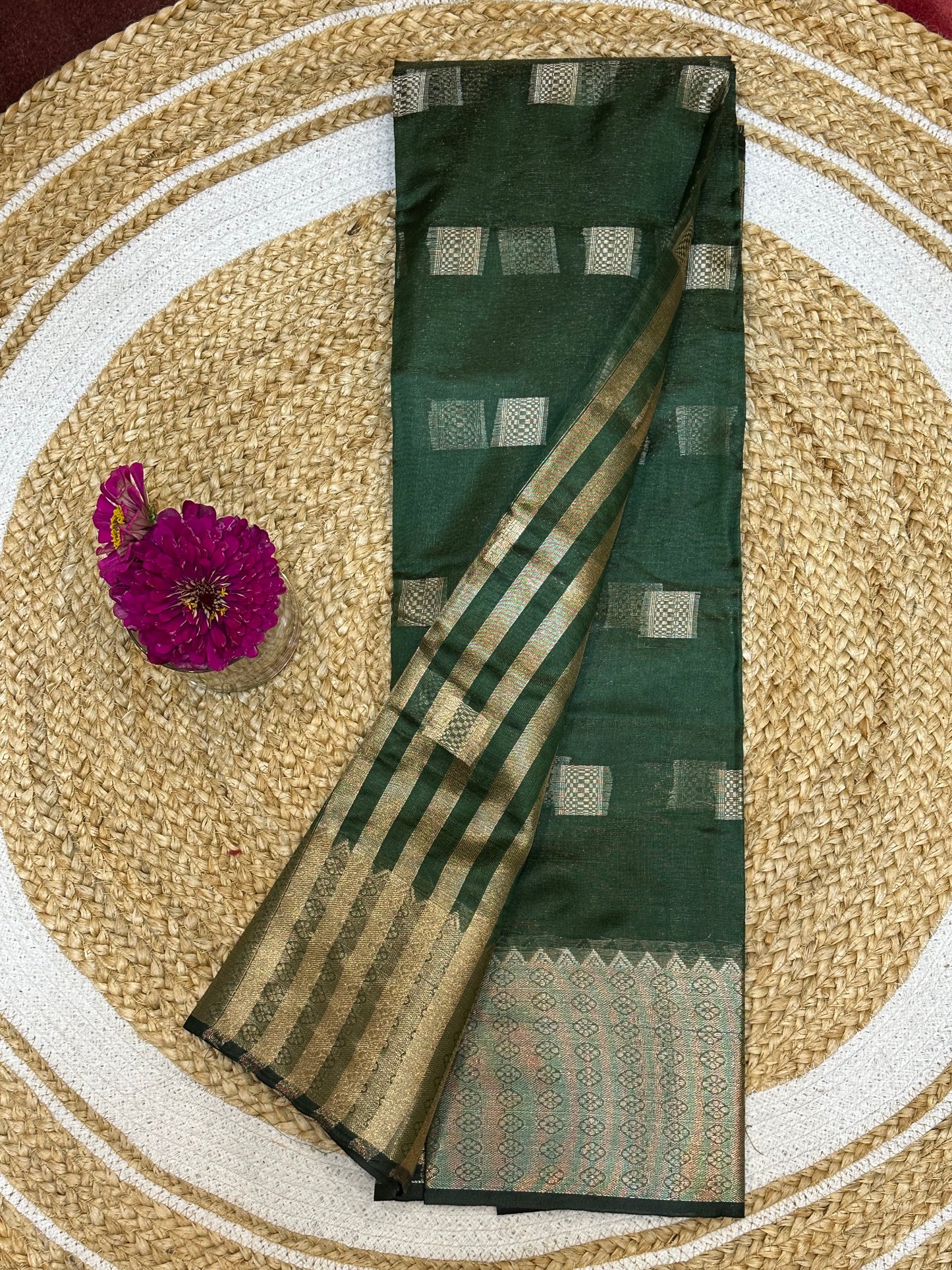 Green Sari Indian Saree S29