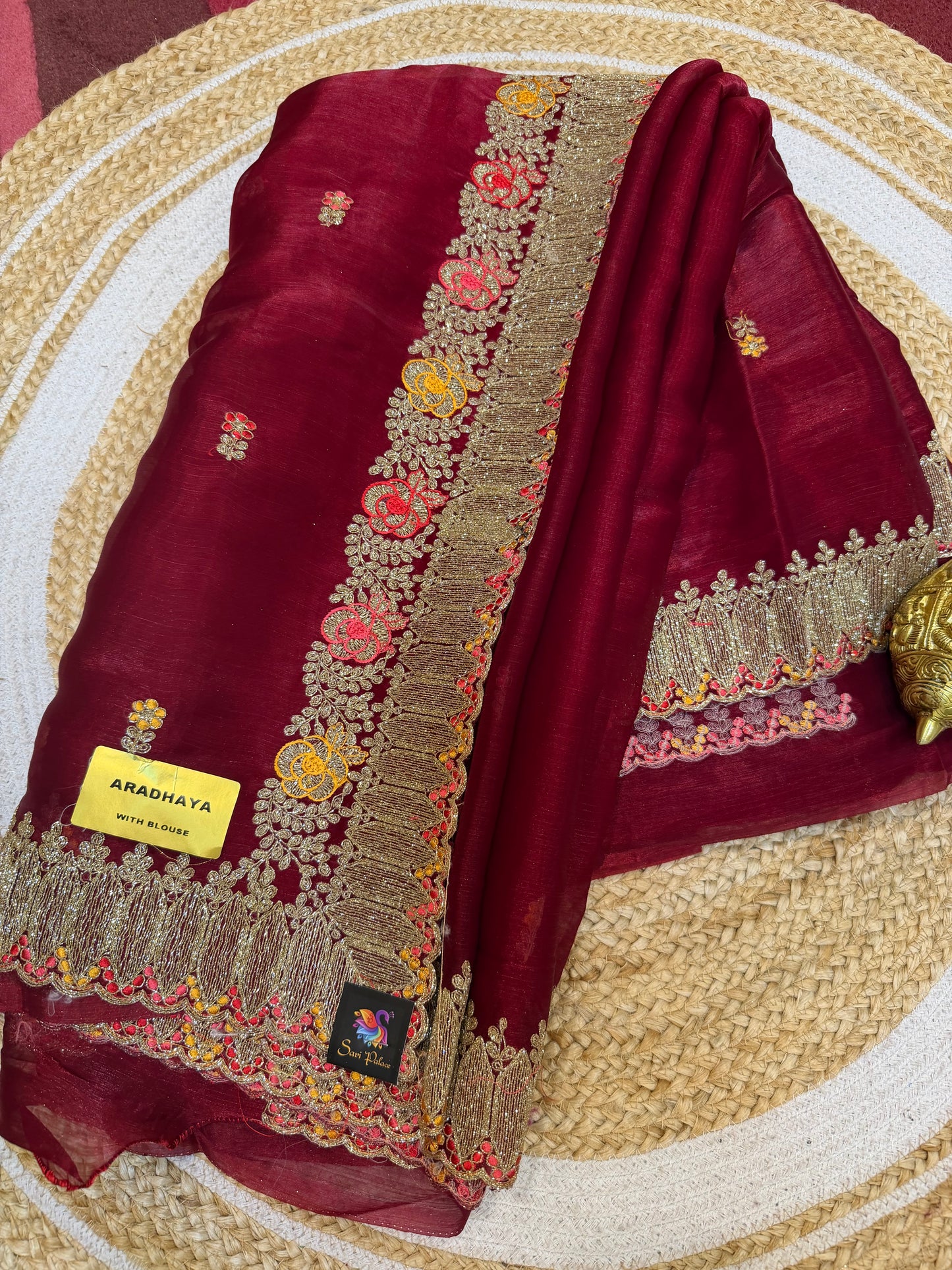Sari Indian Bollywood Designer Fancy Party wear Saree Plum Pink Z1