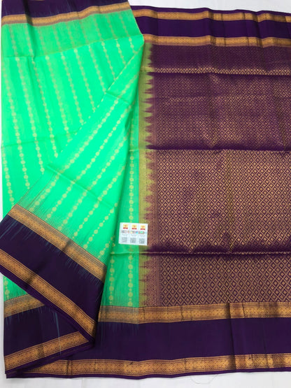 Vintage Retta Petta Pattu Soft Silk Saree Pure Silk Bridal Sari Green | SS24