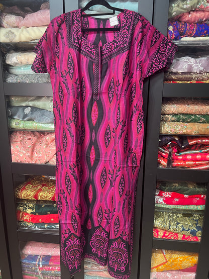 Free size Indian Cotton Nighty Nightgown NI20
