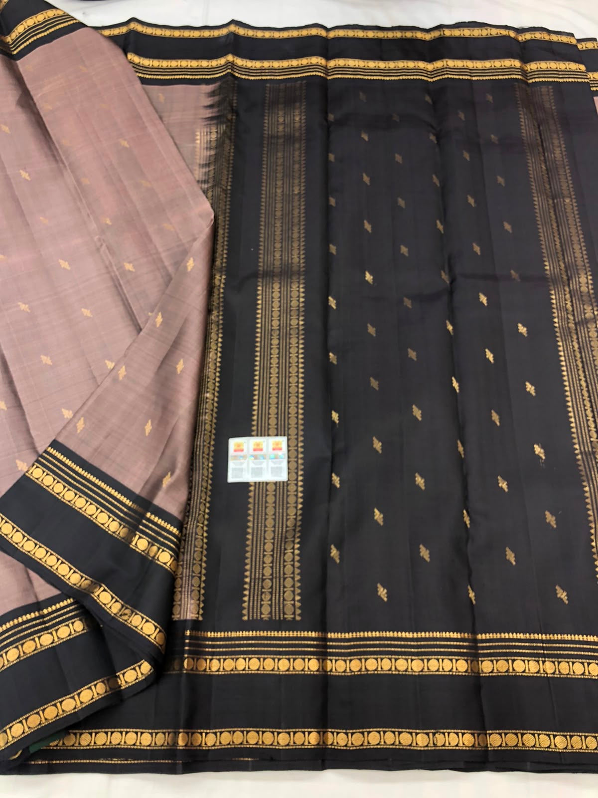 Vintage Kanchipuram Pure Silk Saree Bridal Indian Kanjivaram Sari SPK323