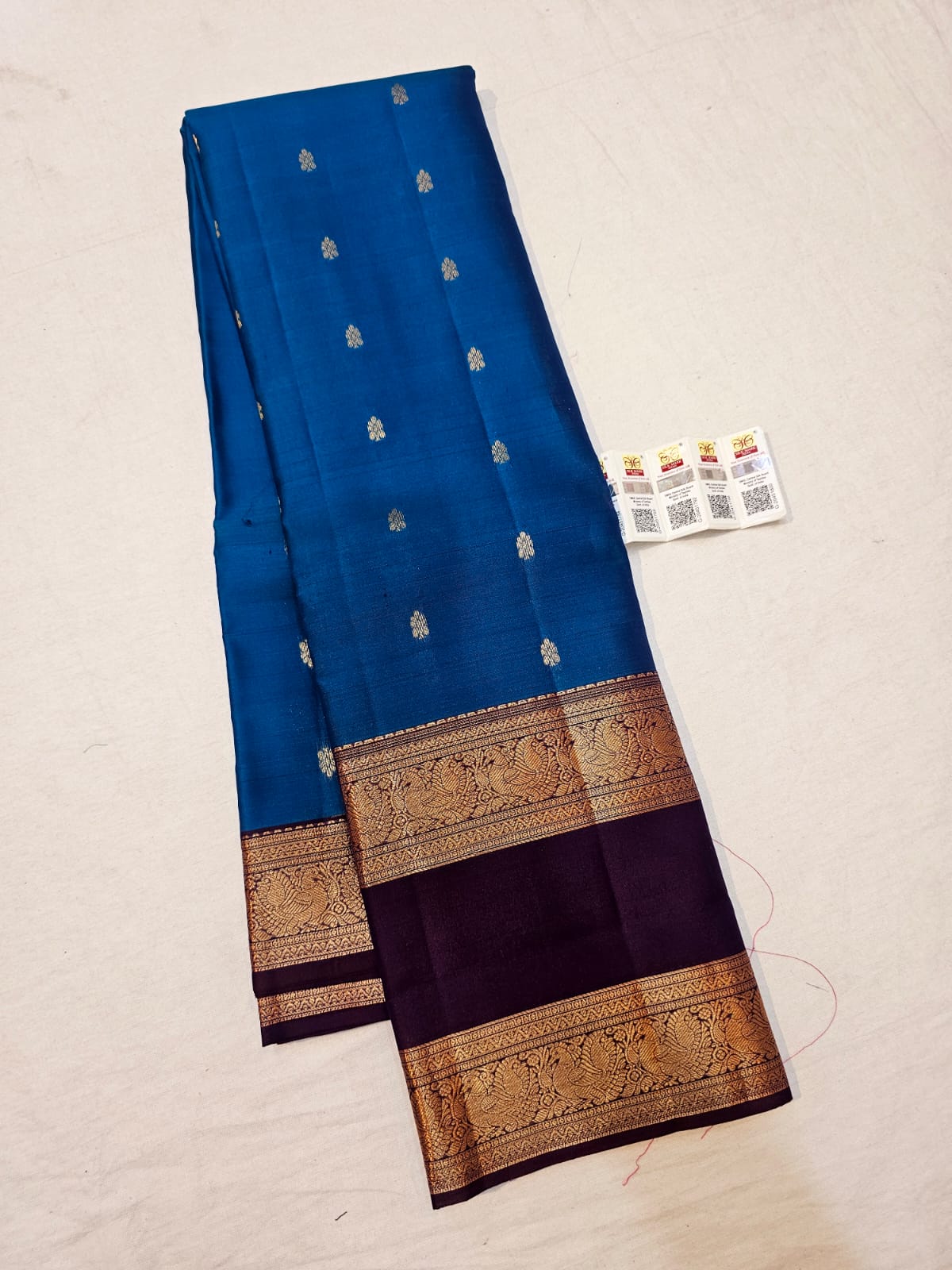 Kanchipuram Pure Silk Saree Bridal Indian Kanjivaram Sari SPK309