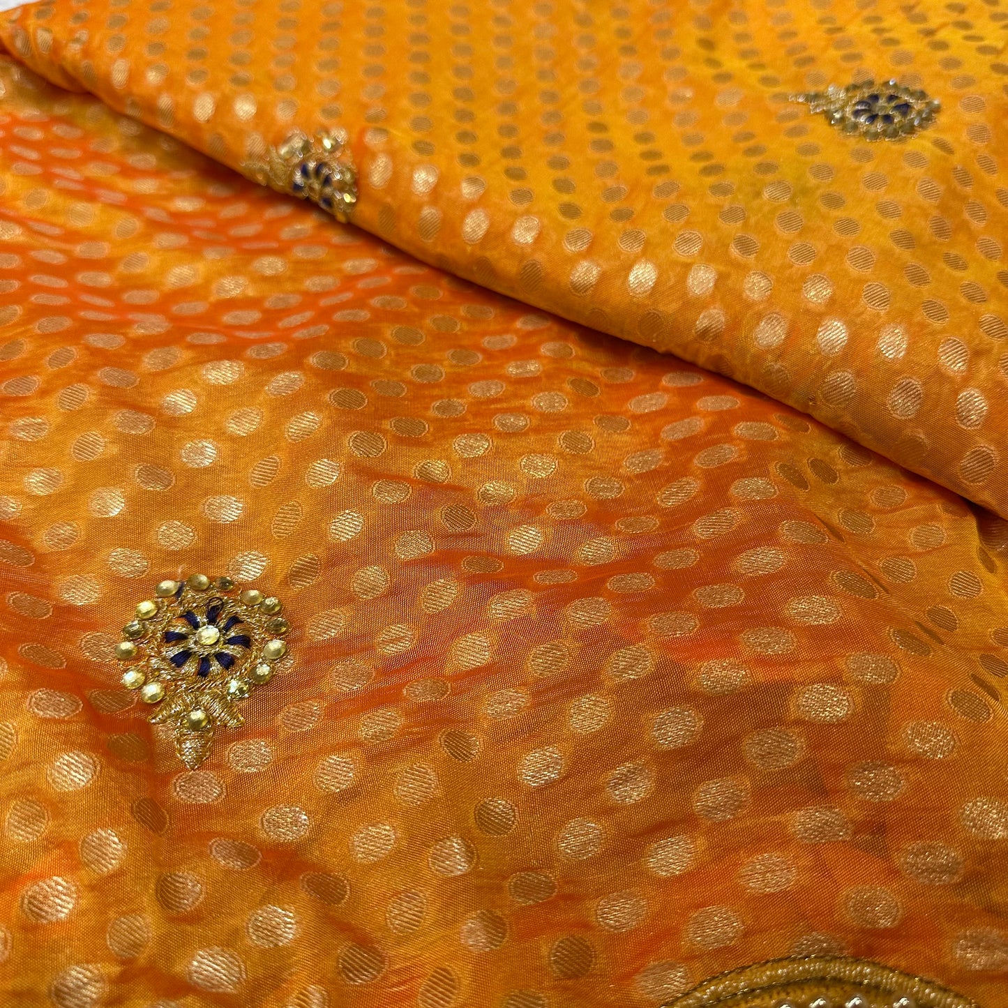 Sari Indian Bollywood Designer Fancy Party wear Saree Mango Yellow Z5