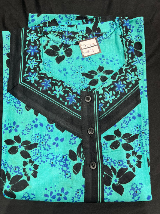 Free size Indian Cotton Nighty Nightgown NI28