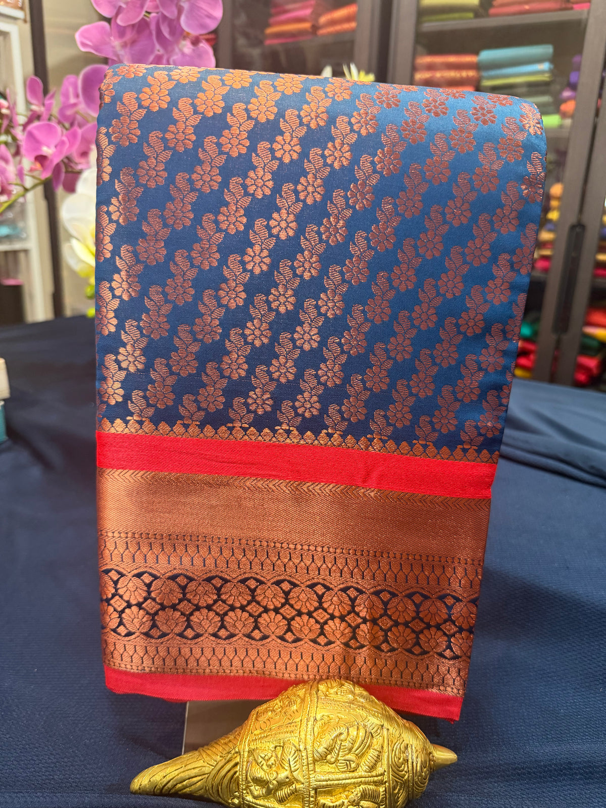 Sari Indian Bollywood Art Silk Teal Blue Diwali Saree Z13 Col 2