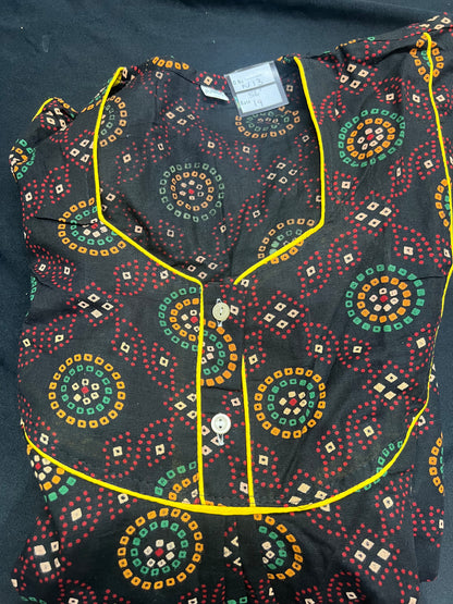 Free size Indian Cotton Nighty Nightgown NI13