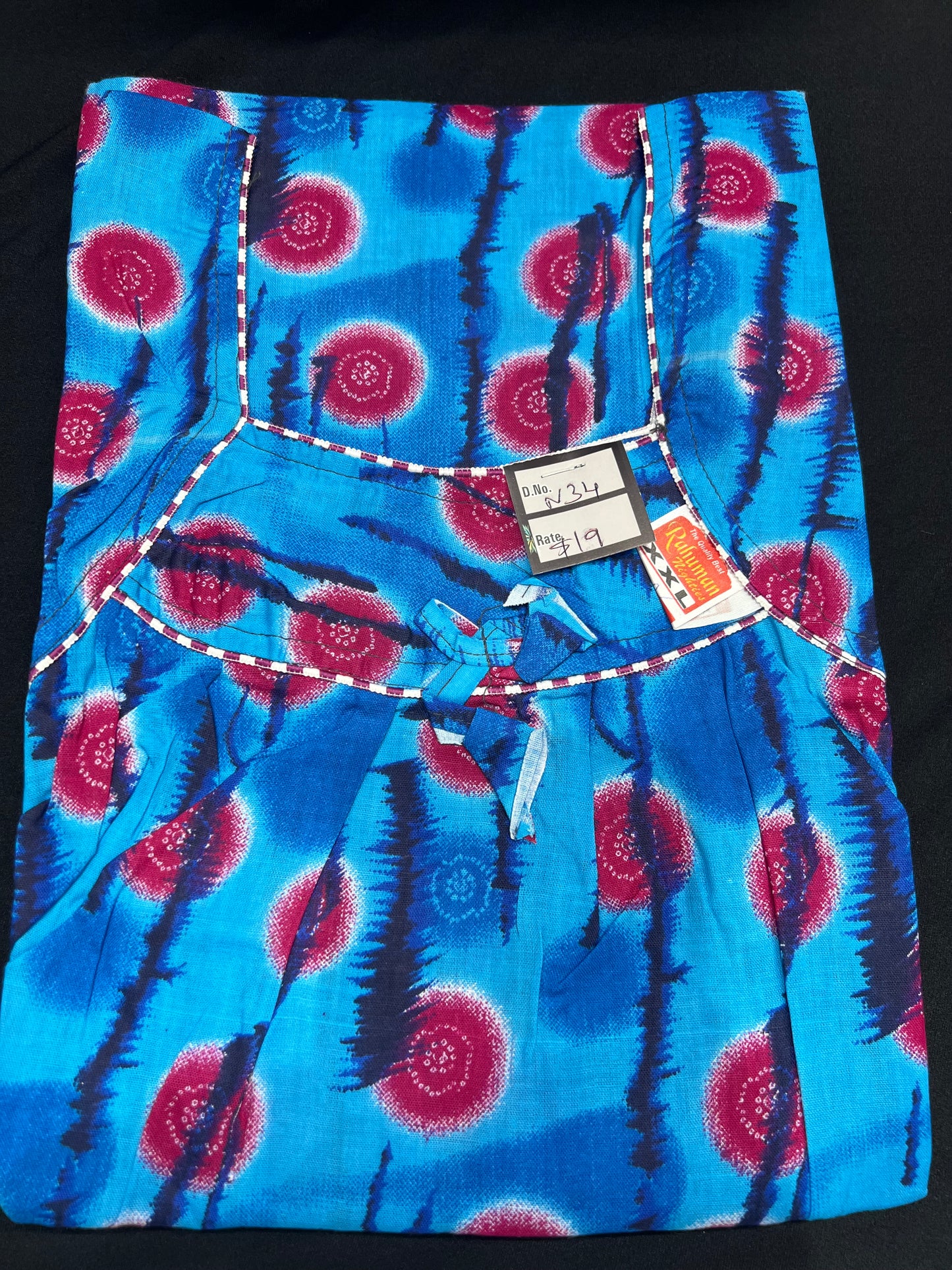 Free size Indian Cotton Nighty Nightgown NI34