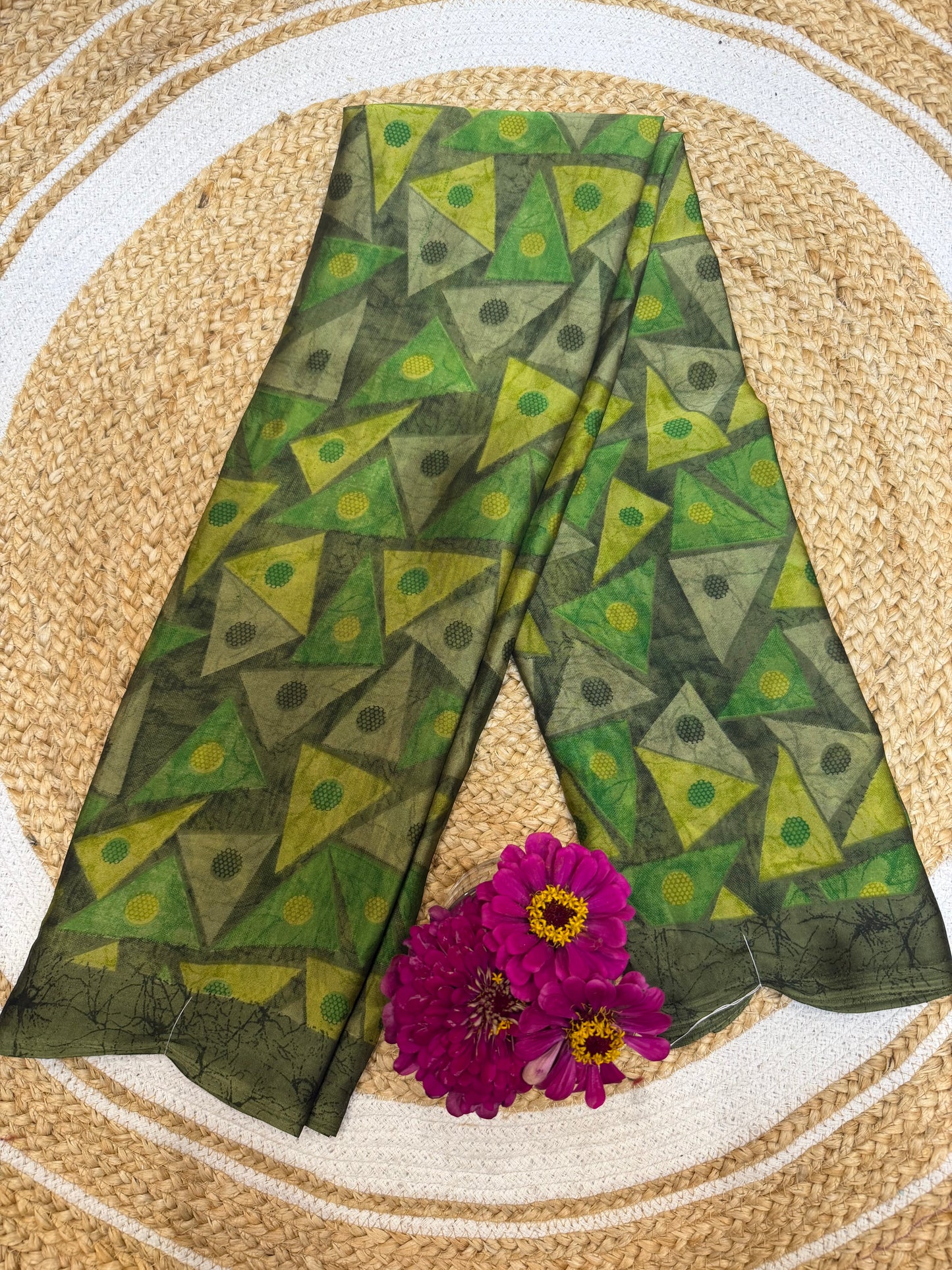 Bella Casual soft Sari Indian Saree Green S17