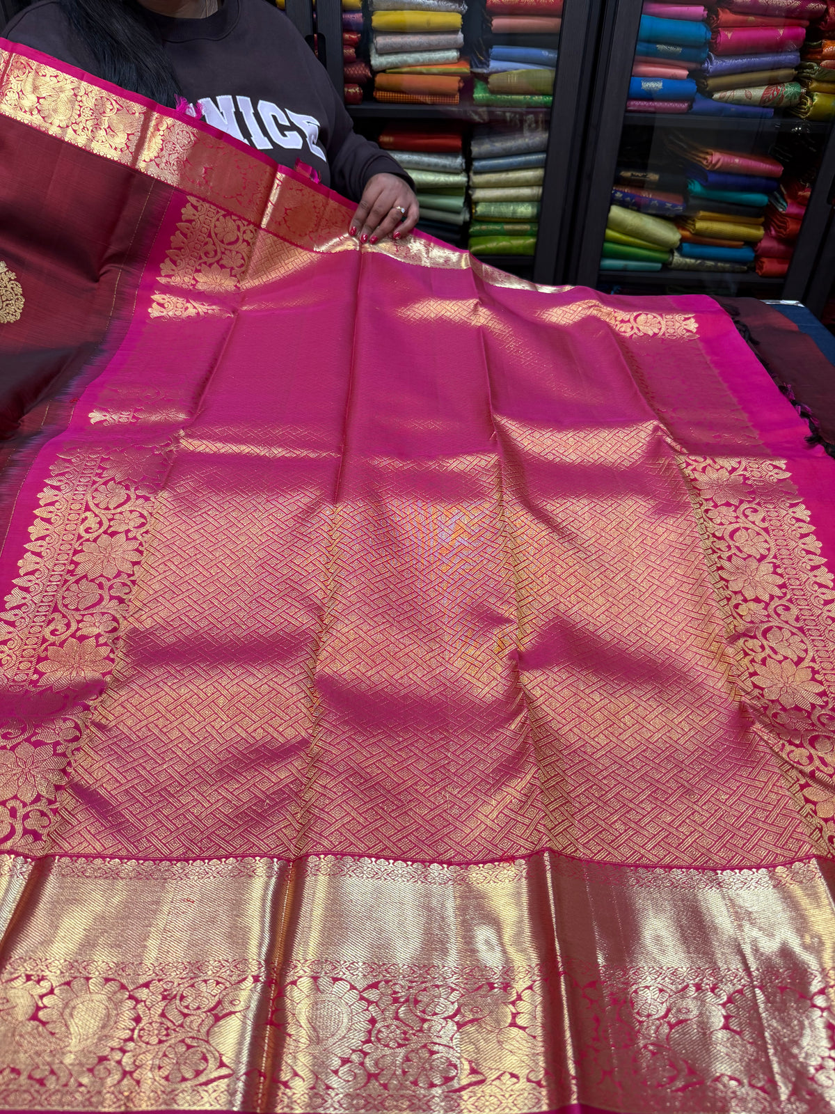 Bridal Kanchipuram Pure Silk Saree Kanjivaram Sari SPK464