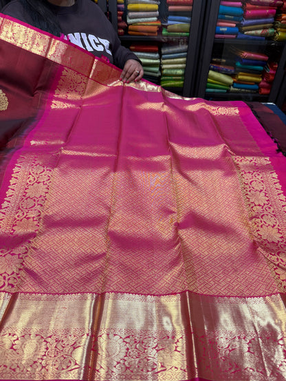 Bridal Kanchipuram Pure Silk Saree Kanjivaram Sari SPK464