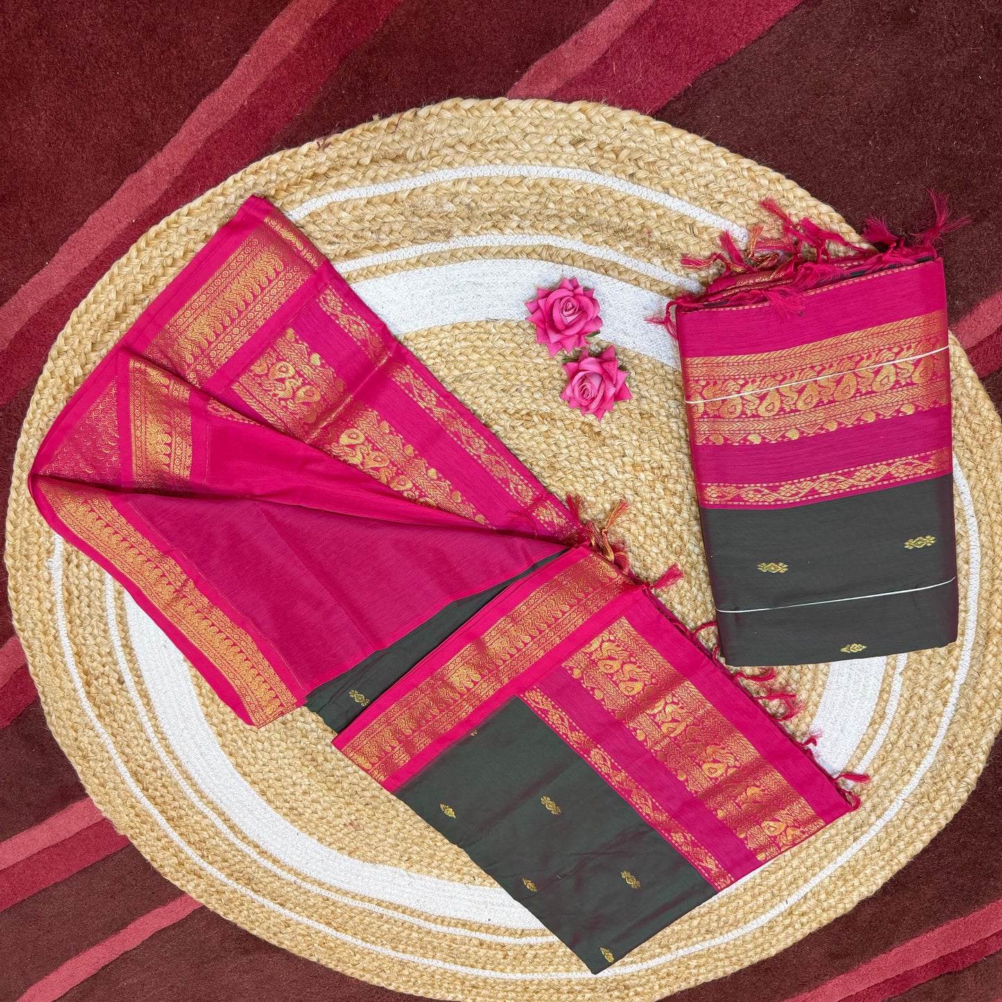 Kalyani Silk Cotton Sari South Indian Saree S140