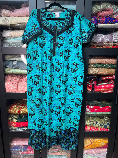 Free size Indian Cotton Nighty Nightgown NI28