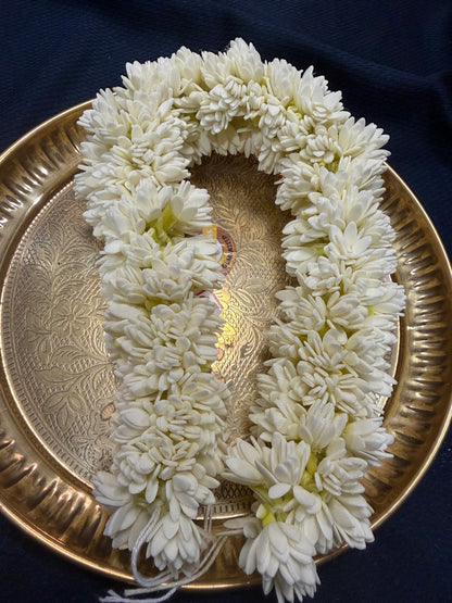 Double Mullai Poo Natural Looking Handmade Jasmine Flower Gajra G11