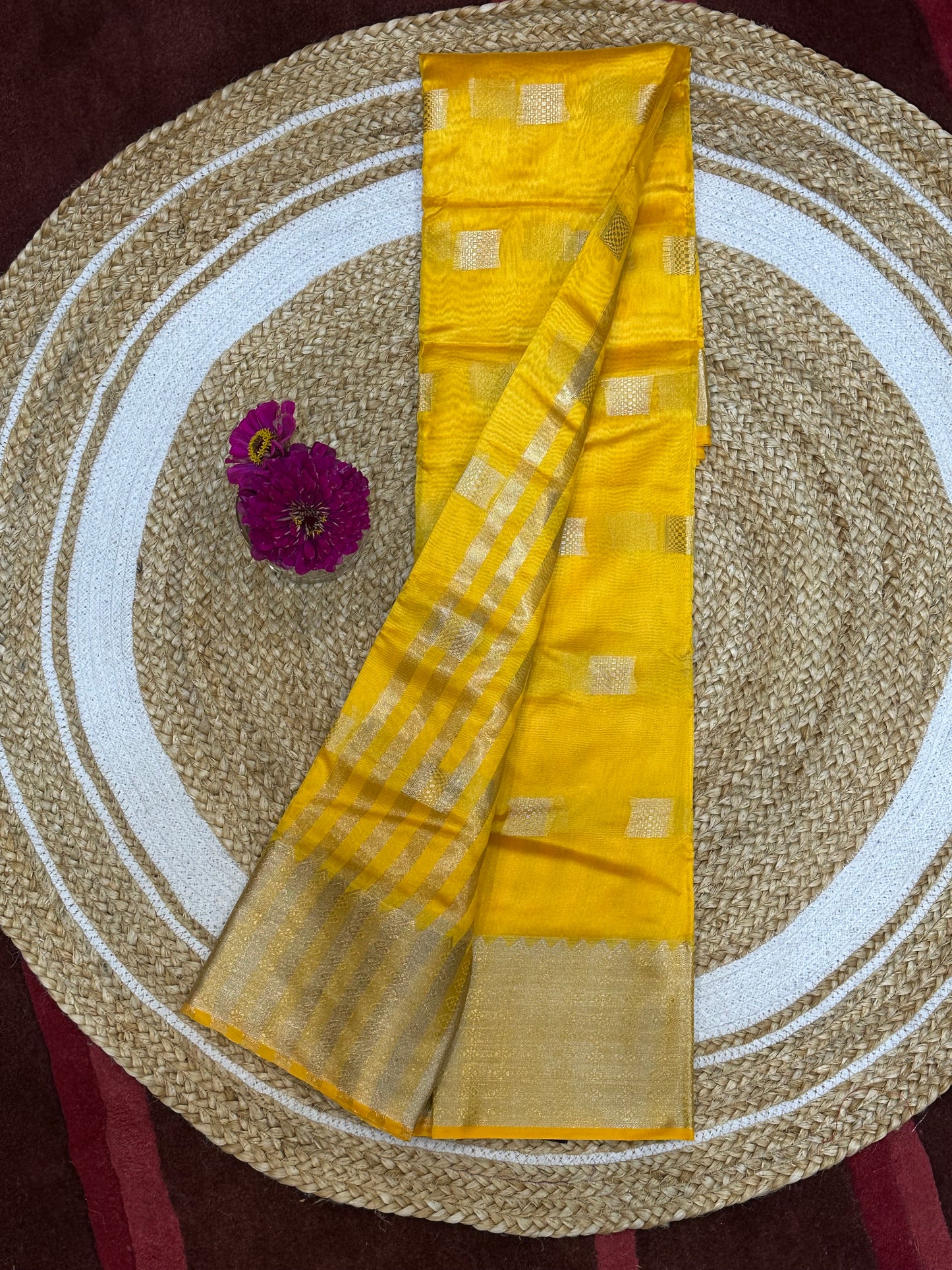 Yellow Sari Indian Saree S26