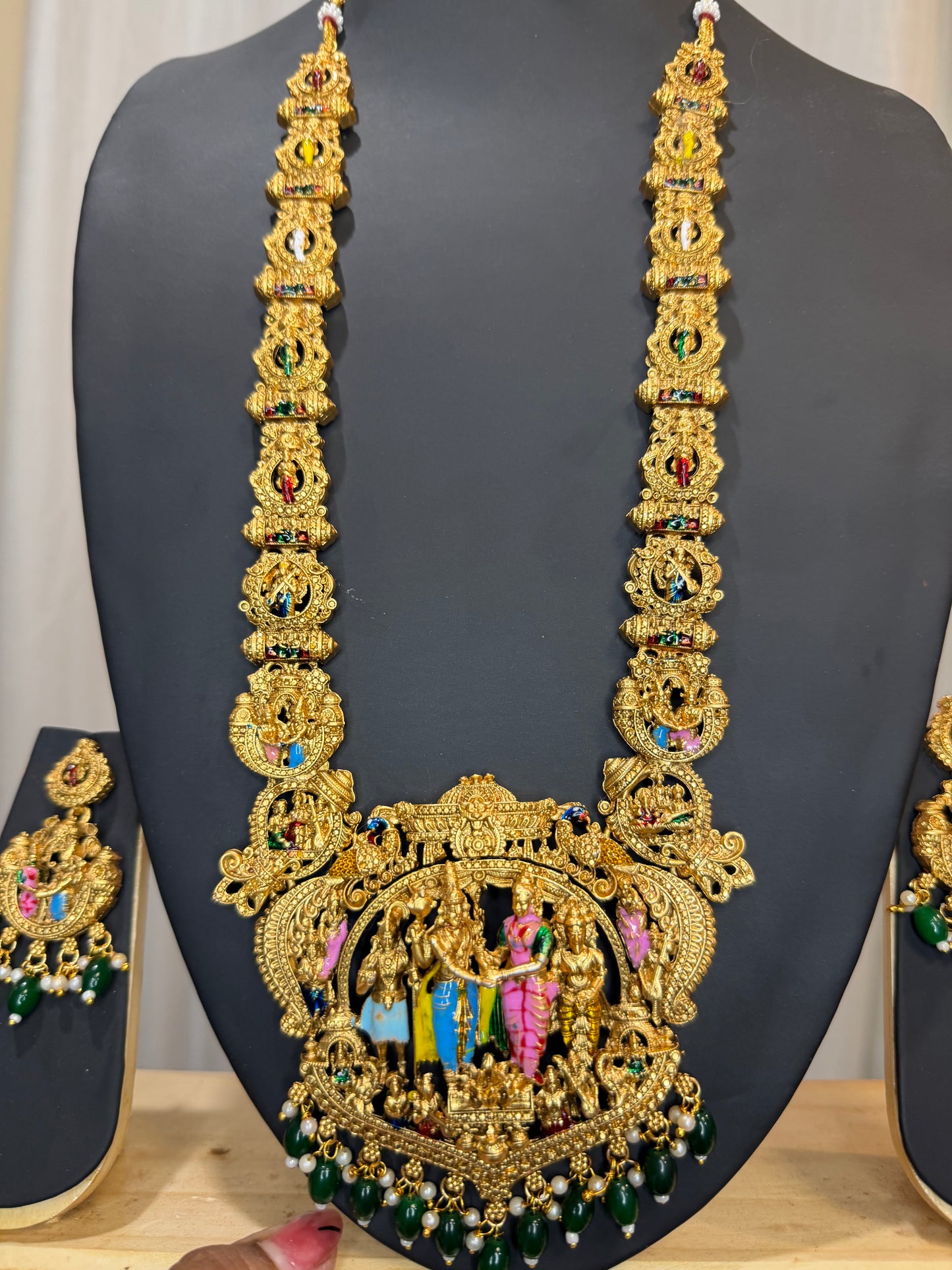 Srinivasa Kalyanam Haram Necklace & Earrings Jewellery Set N84