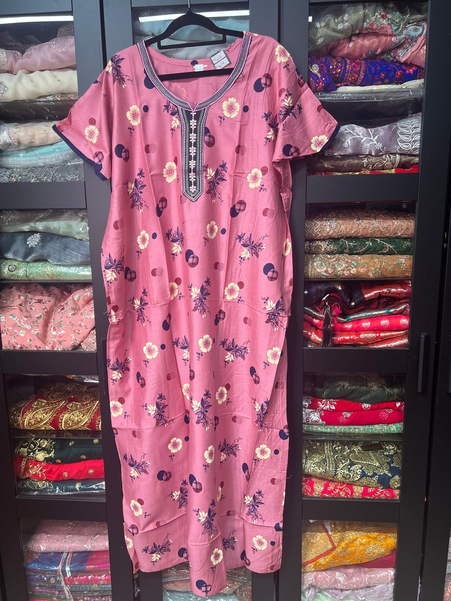 Free size Indian Cotton Nighty Nightgown NI6