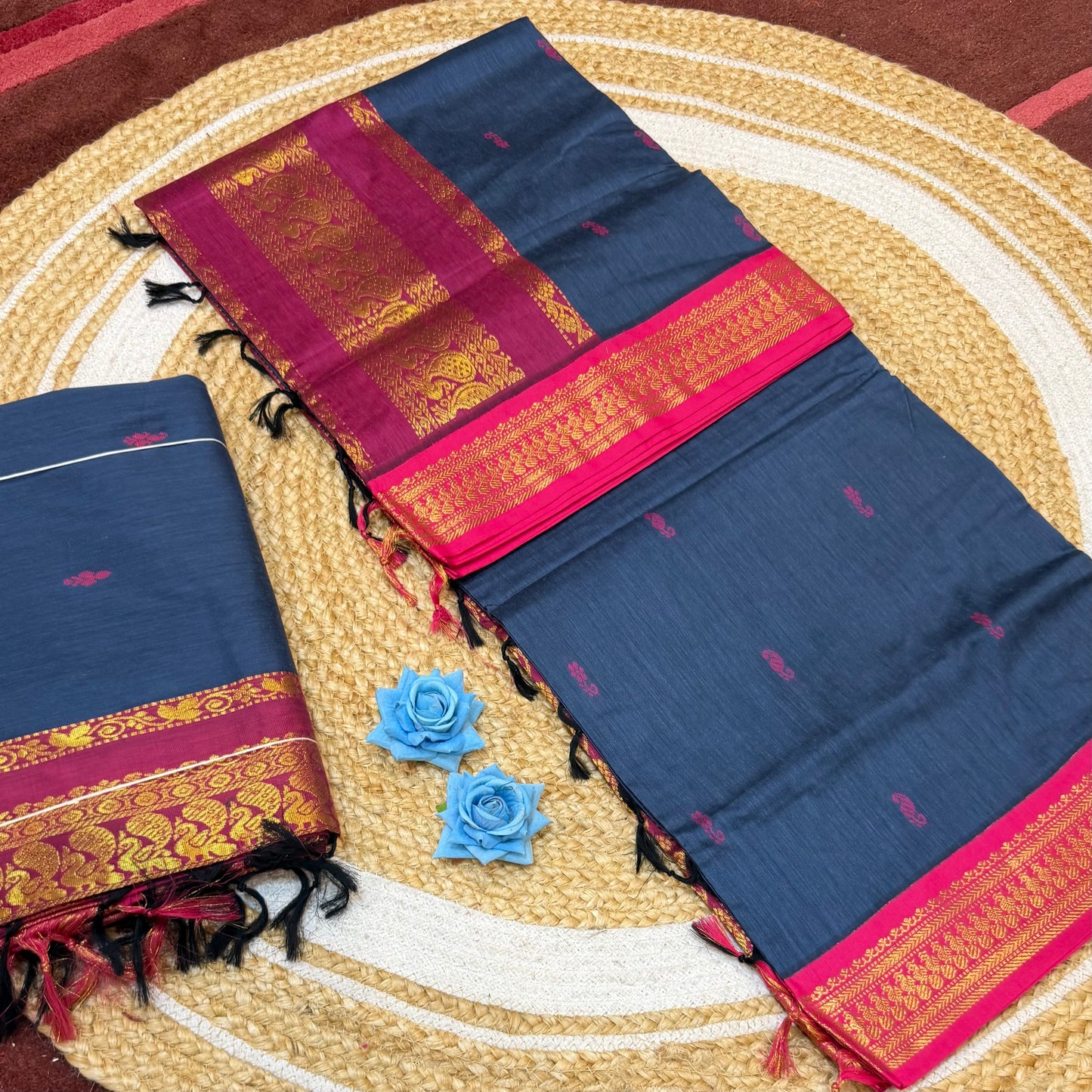 Kalyani Silk Cotton Sari South Indian Saree S140