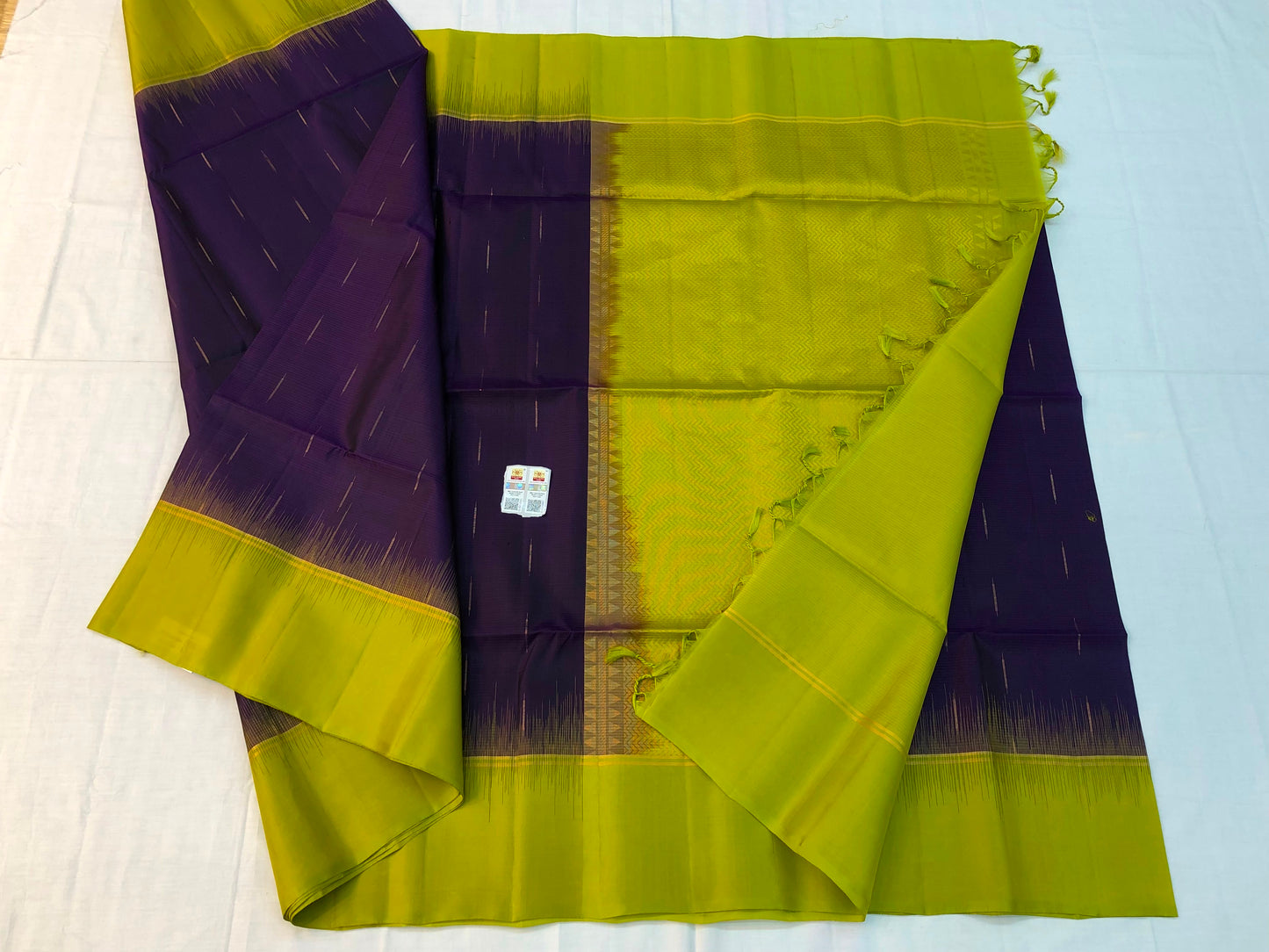 Kanchipuram Pattu Soft Silk Indian Saree Pure Silk Sari Purple | SS29