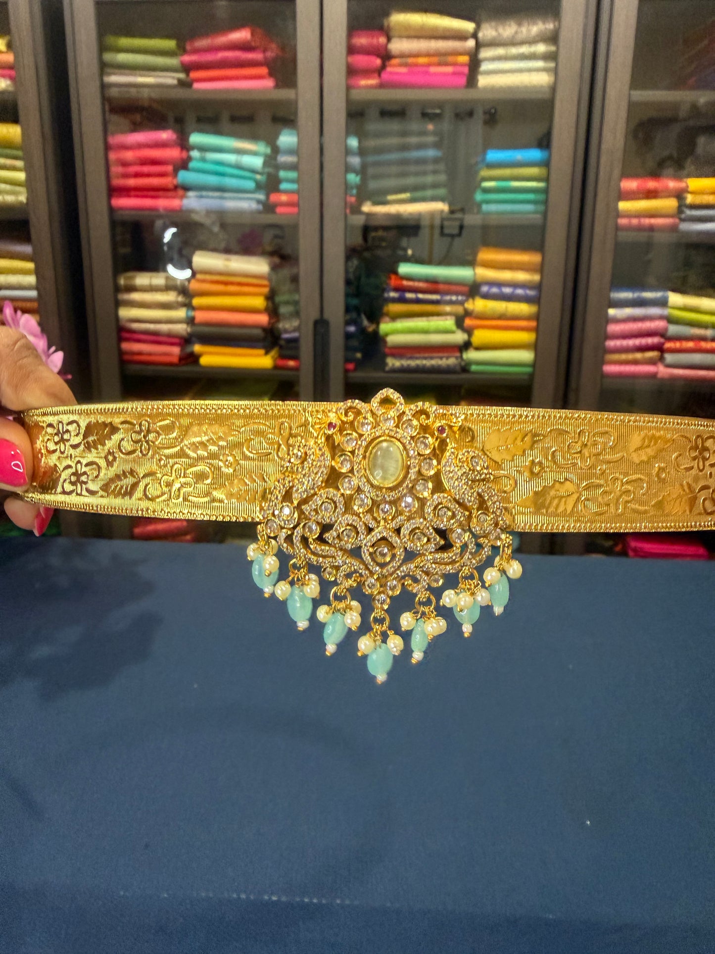 Brass Bridal Waist Chain Sari Belt Kamarbandh W3
