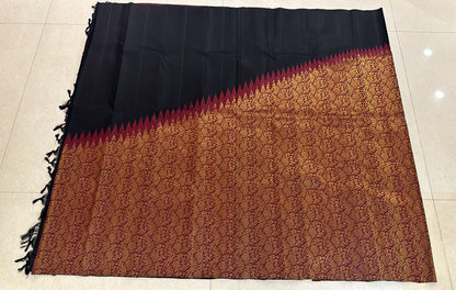 2g Gold Kanchipuram Pure Silk Saree Raising border Kanjivaram Sari| SPK171