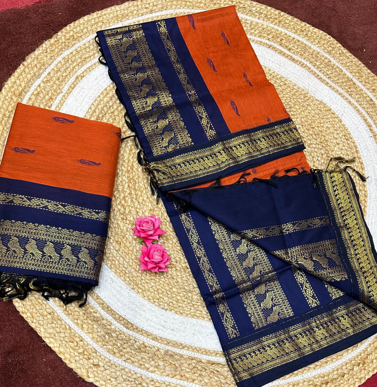 Kalyani Silk Cotton Traditional Sari South Indian Saree S140