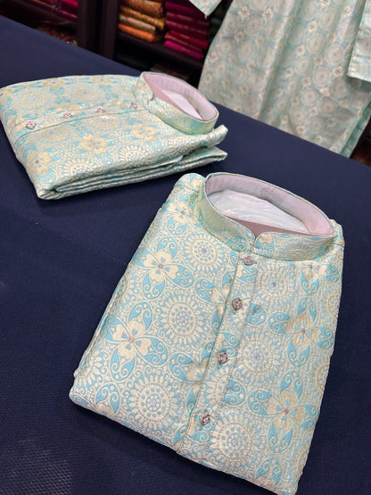 52” 6XL Men’s Kurta Indian Men’s Sherwani Bollywood outfit M4